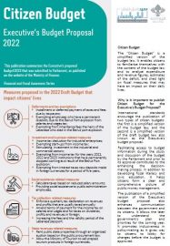 Cover pamphlet citizen budget 2022 eng